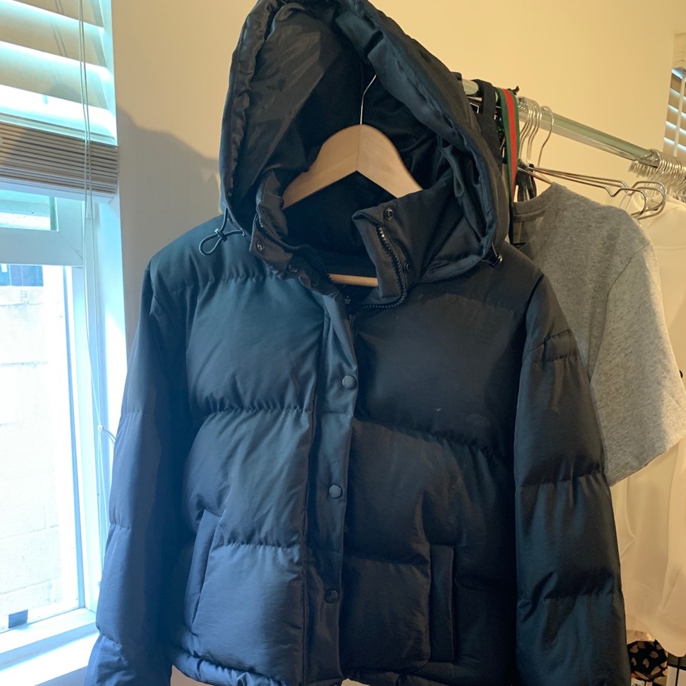 Emory Park Cute Black Puffer Jacket